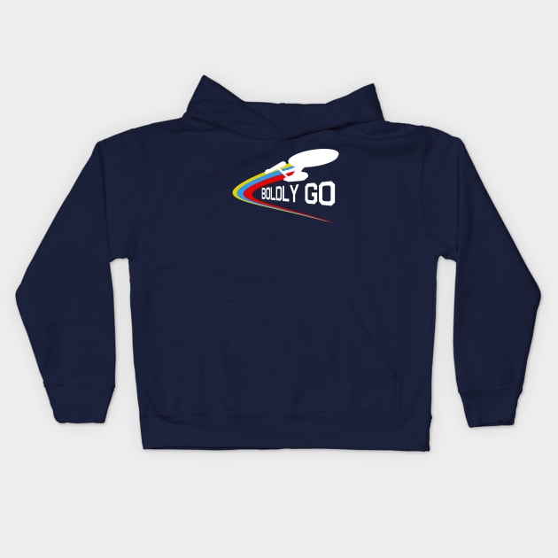 Boldly Go: TOS Kids Hoodie by PopCultureShirts